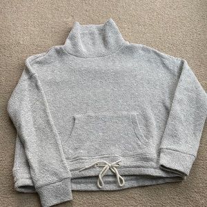 Cropped turtleneck sweatshirt.  Soft cotton. NWOT